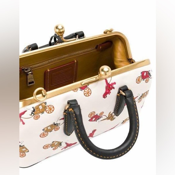 ISO IN SEARCH OF COACH REXY KISS LOCK SATCHEL - Picture 3 of 3